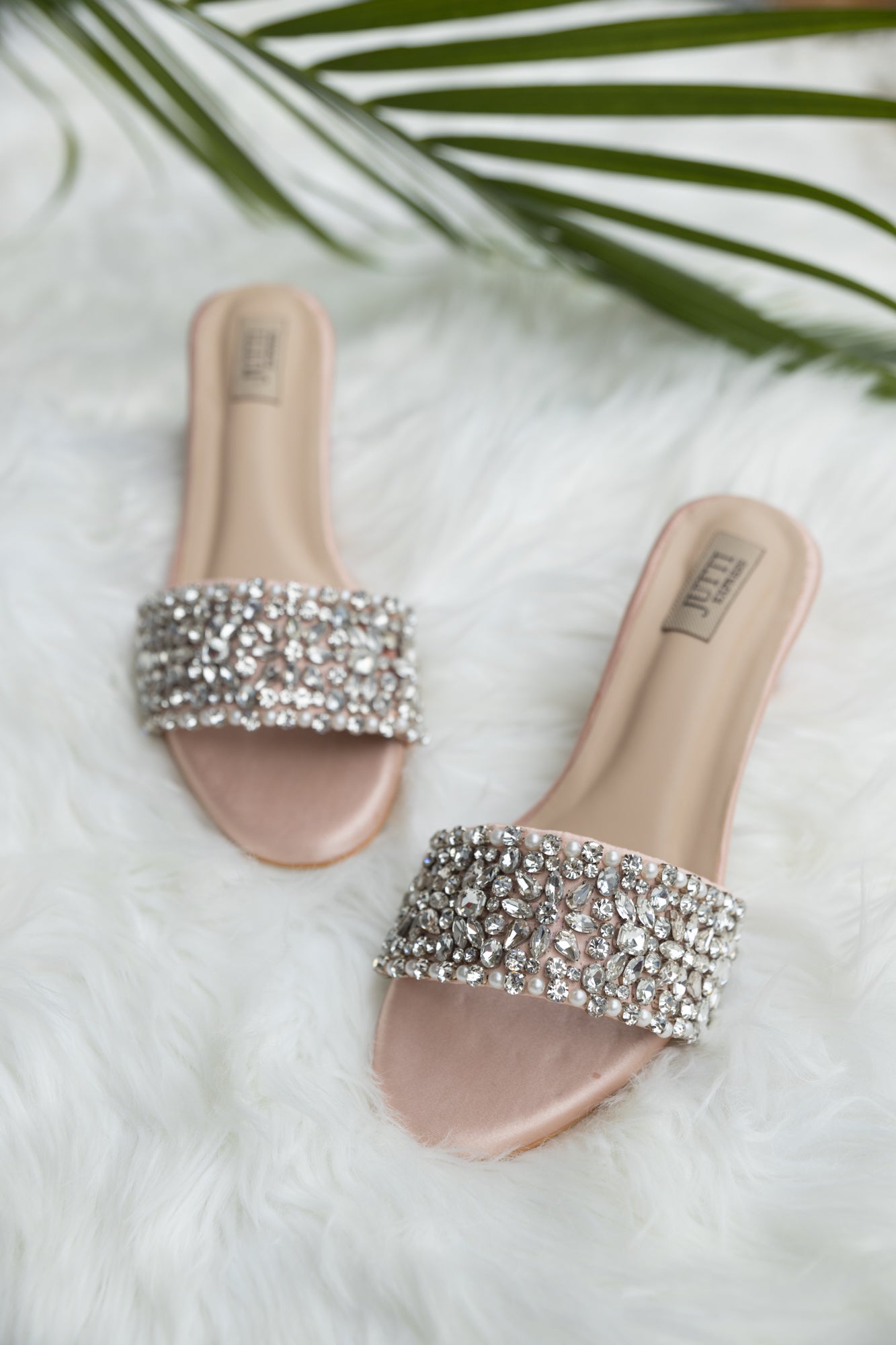 Rose Gold Women Crystal heel