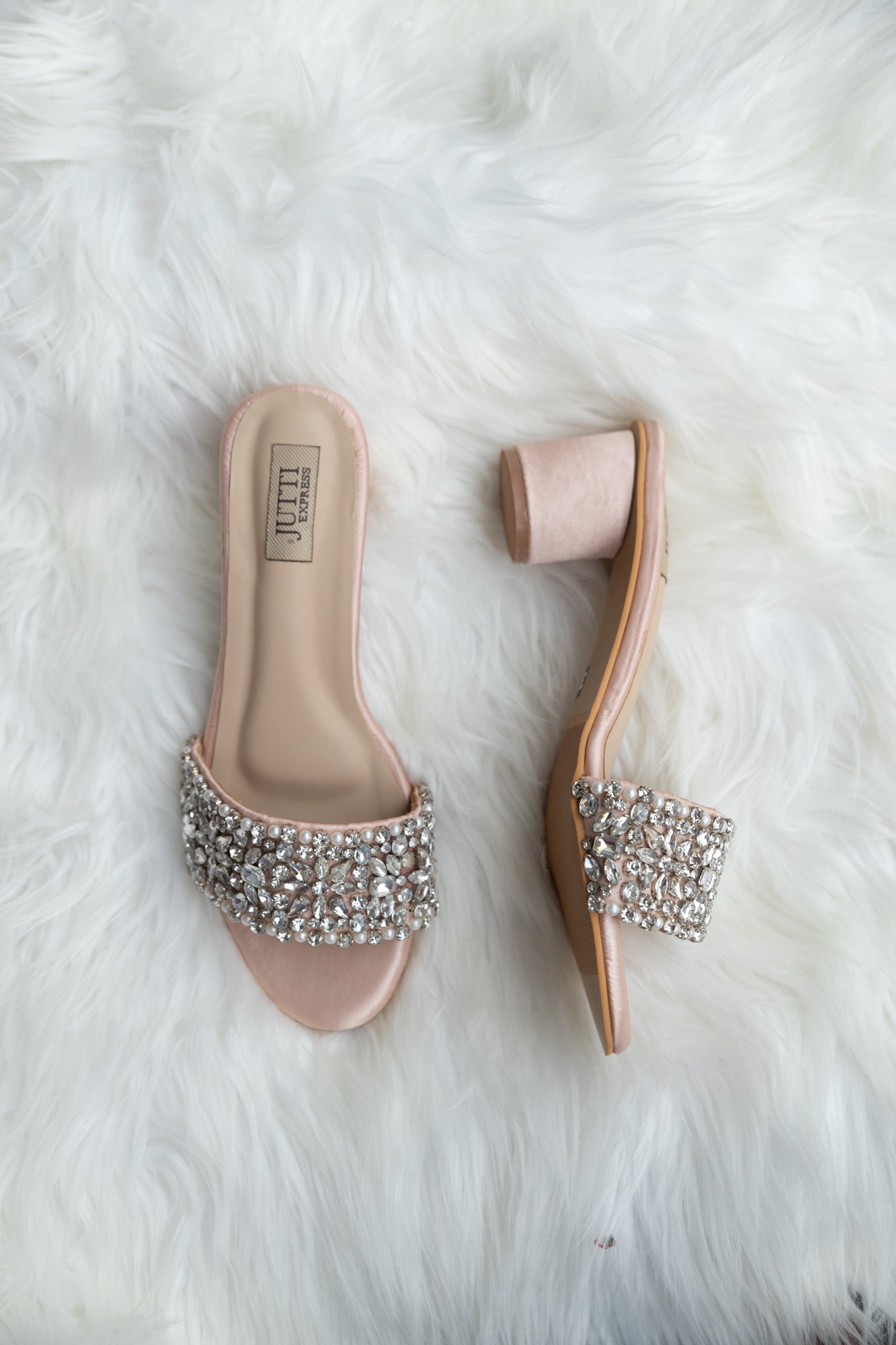 Rose Gold Crystal Heels