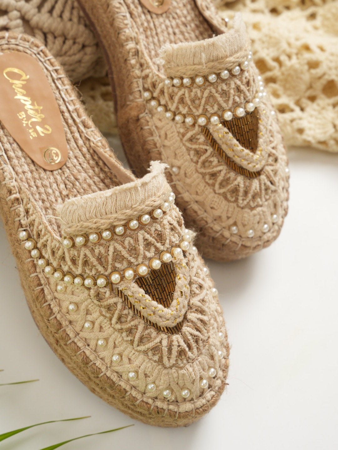 Bohofinch Off White Platform Espadrilles