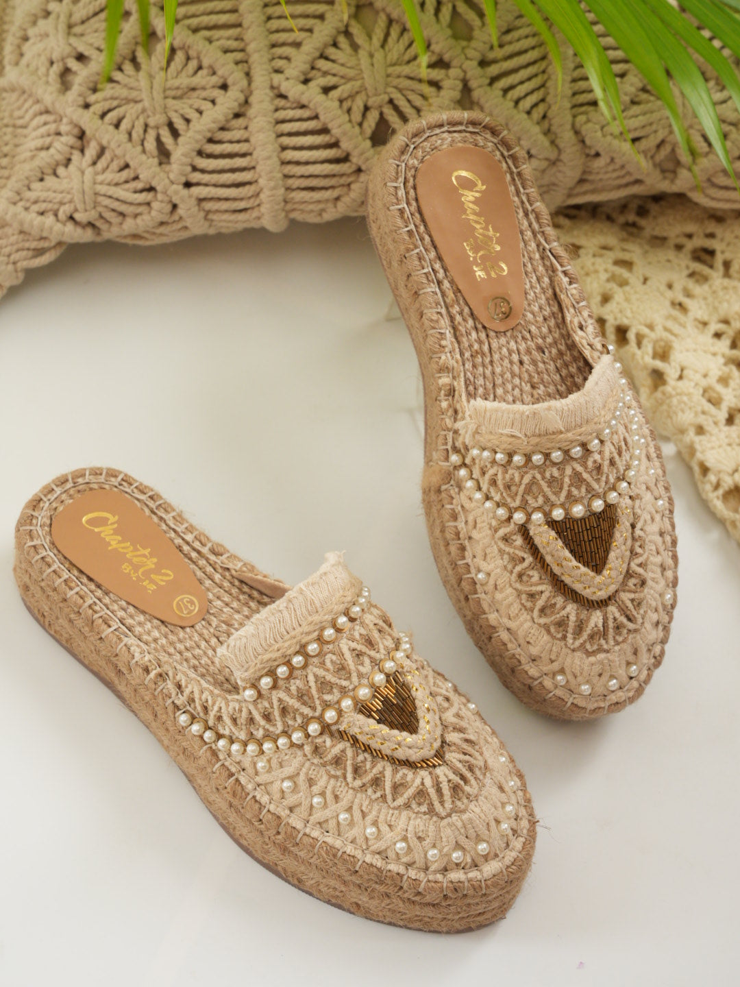 Bohofinch Off White Platform Espadrilles