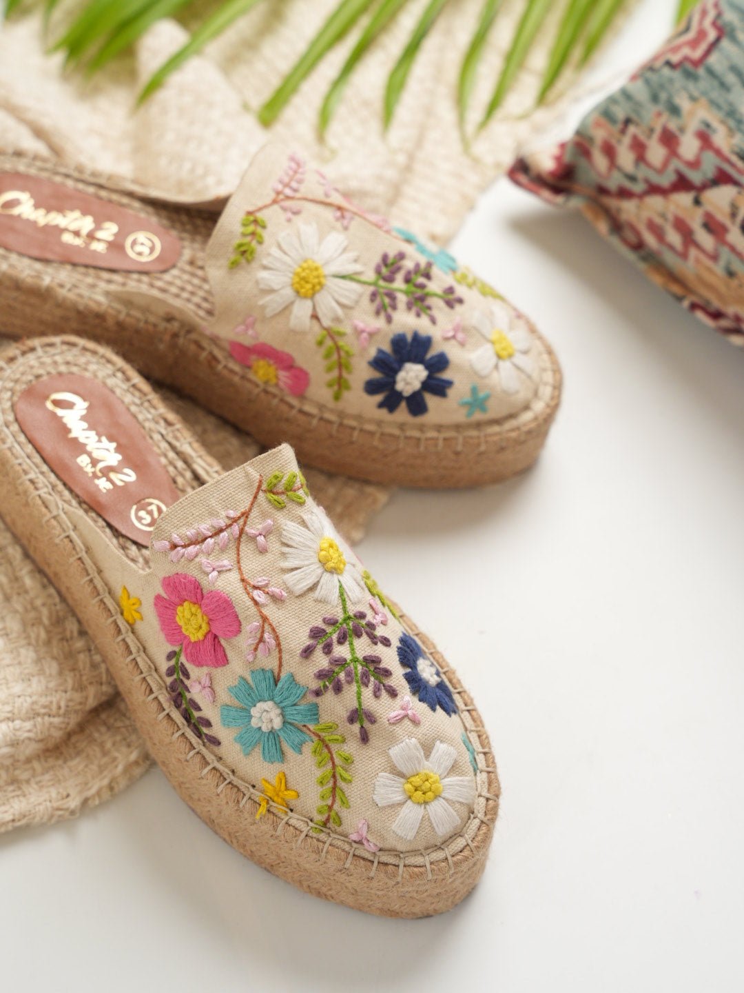 Bloom Meadow Beige Espadrilles