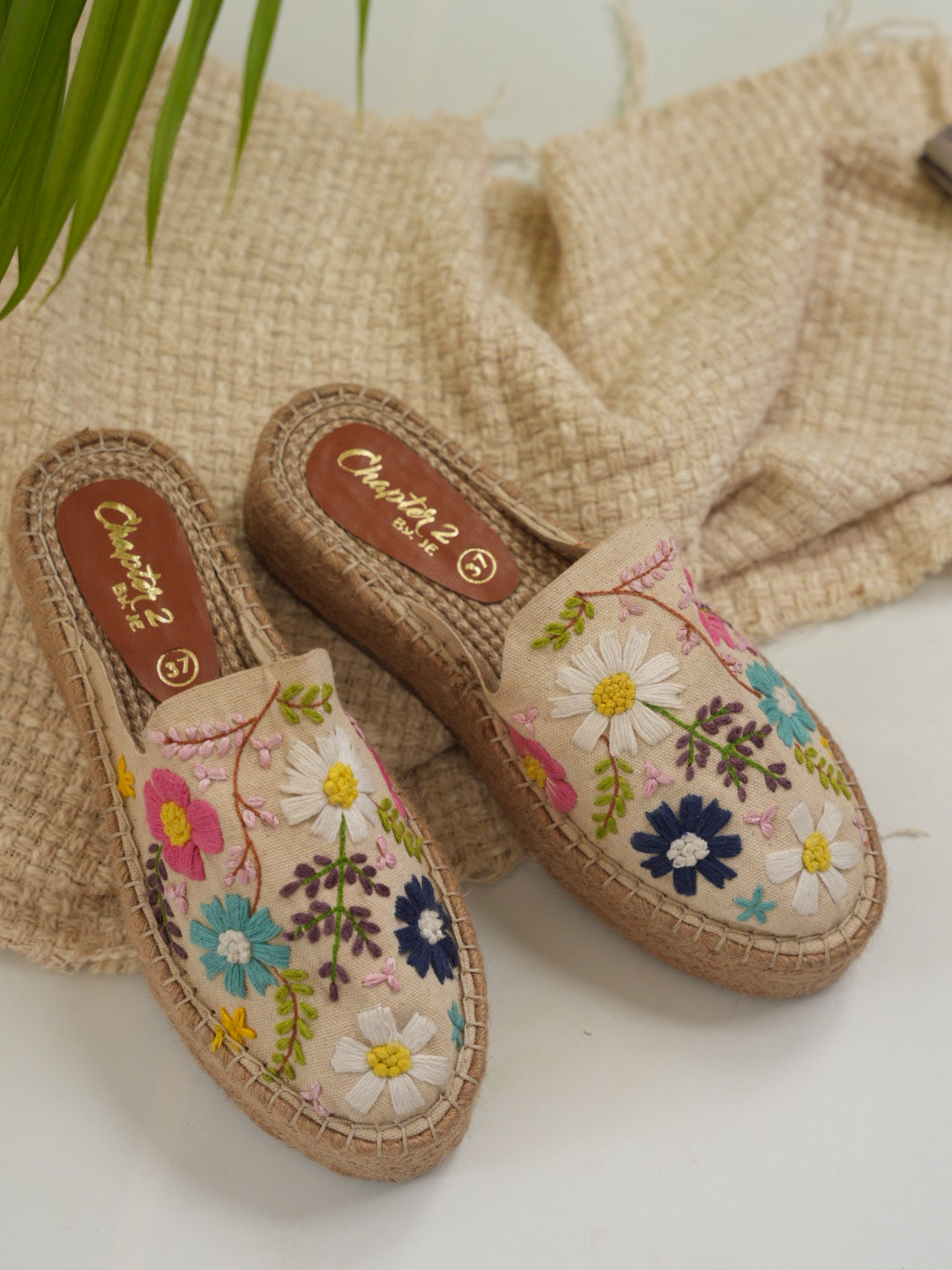 Bloom Meadow Beige Espadrilles