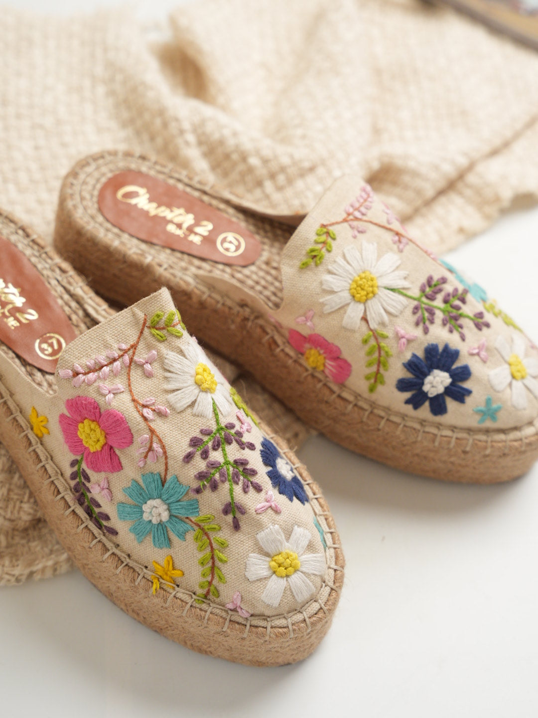 Bloom Meadow Beige Espadrilles