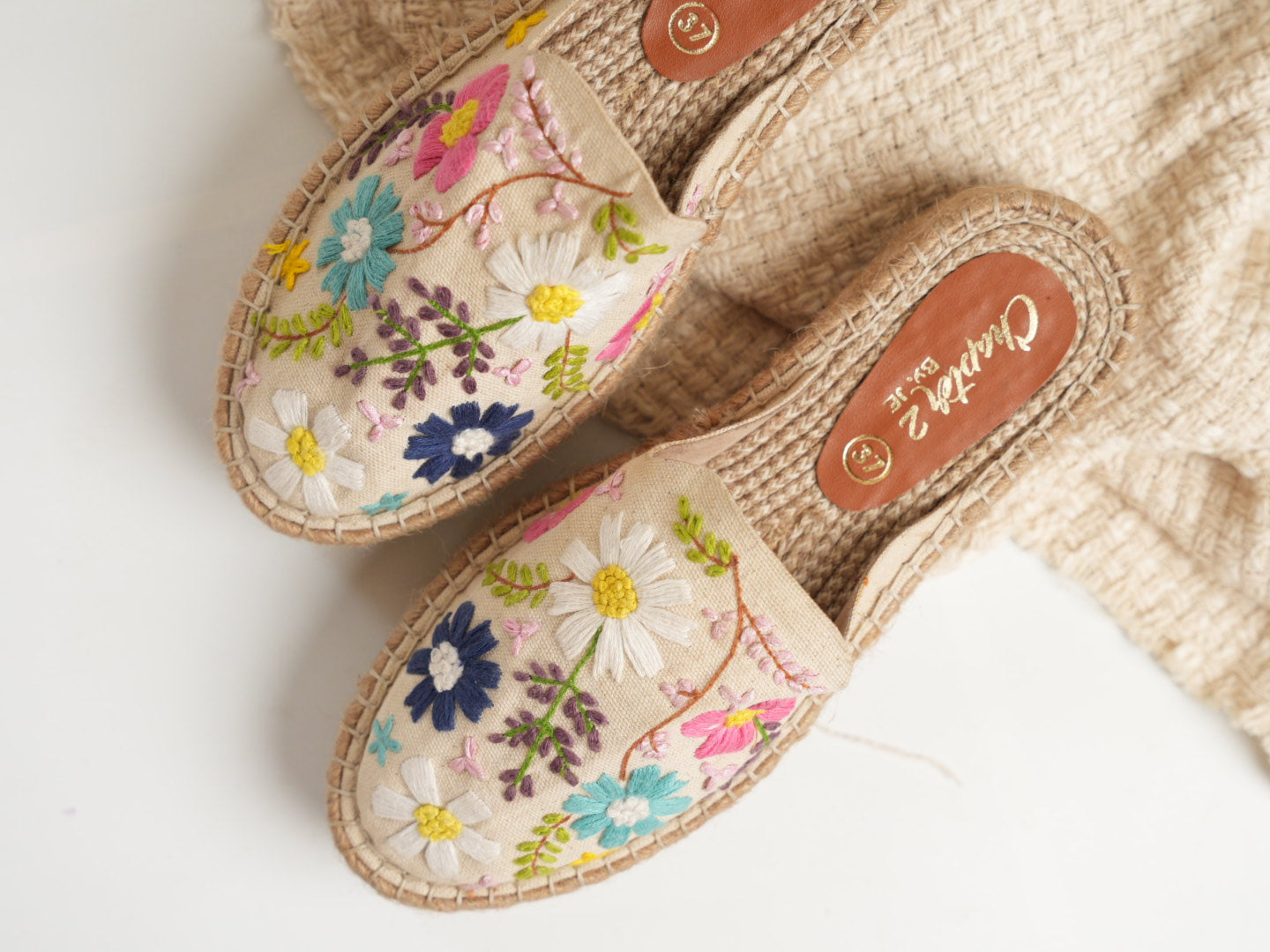 Bloom Meadow Beige Espadrilles