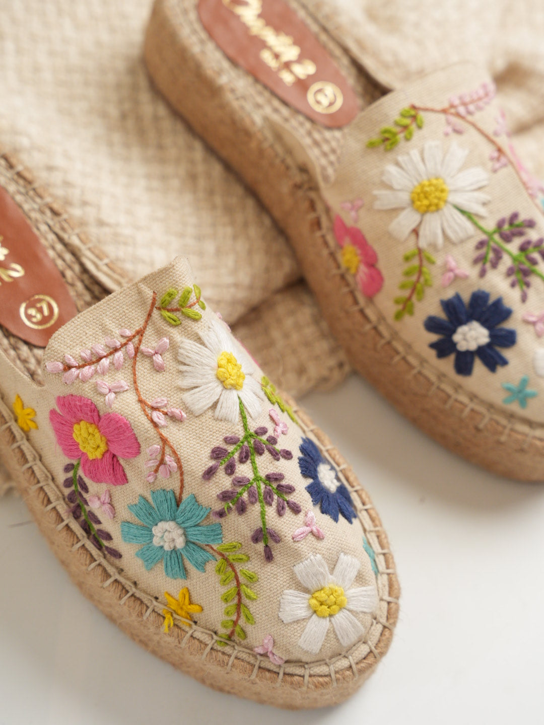 Bloom Meadow Beige Espadrilles