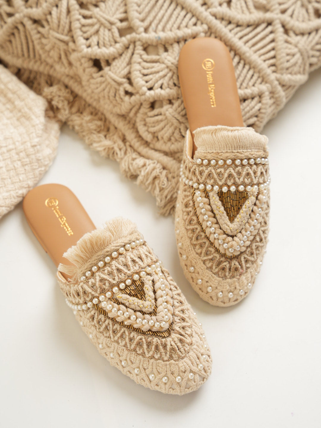 Bohofinch Off White Mules