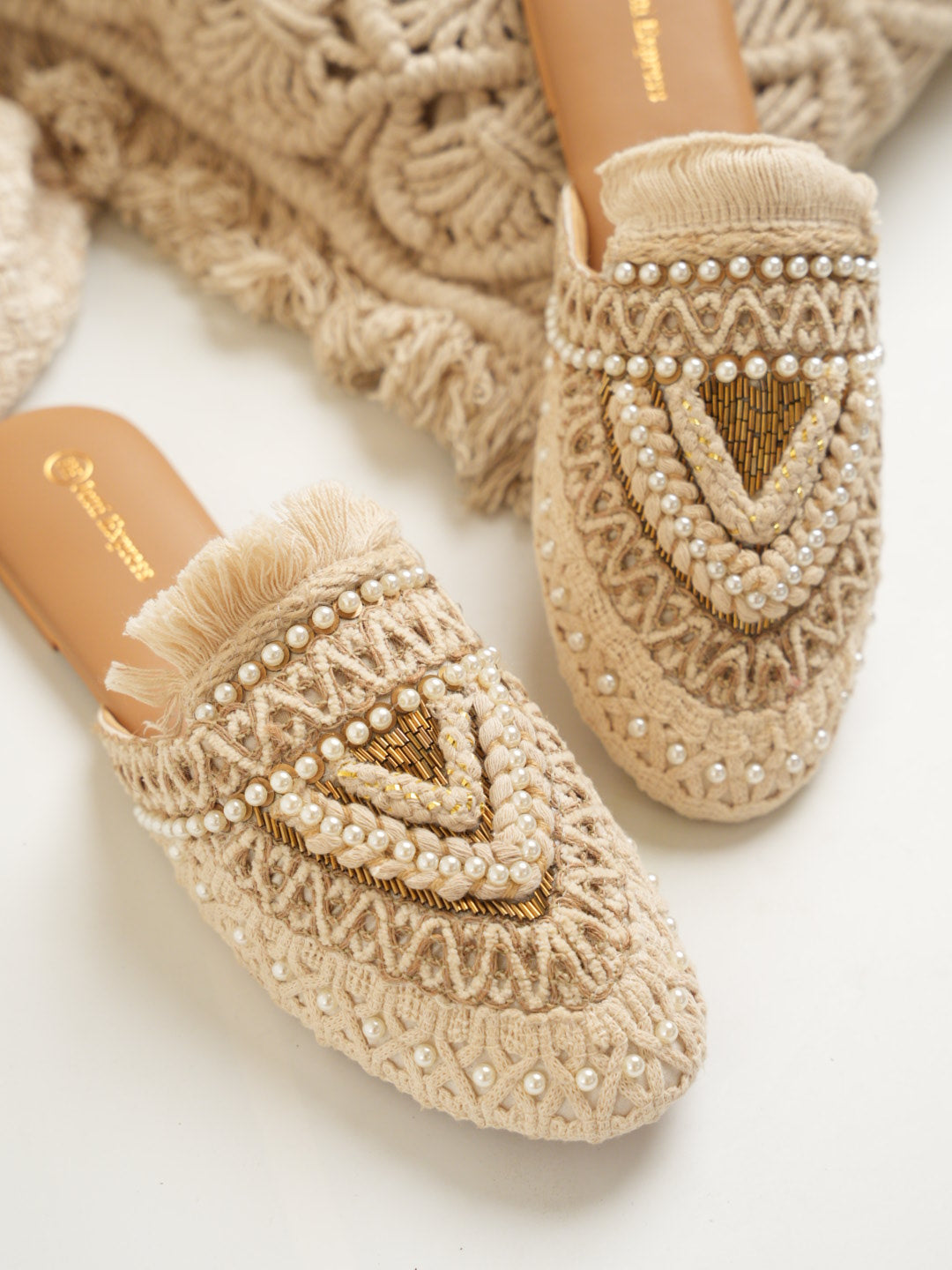 Bohofinch Off White Mules