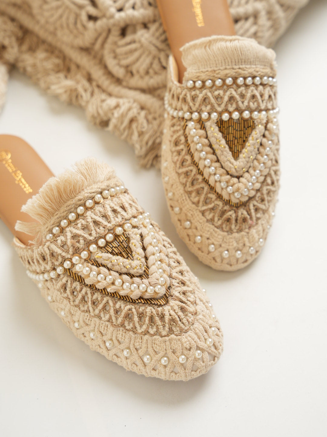 Bohofinch Off White Mules