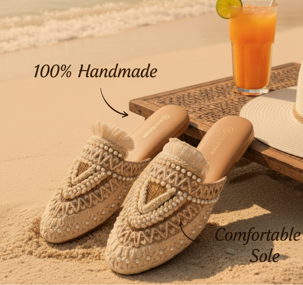 Bohofinch Off White Mules