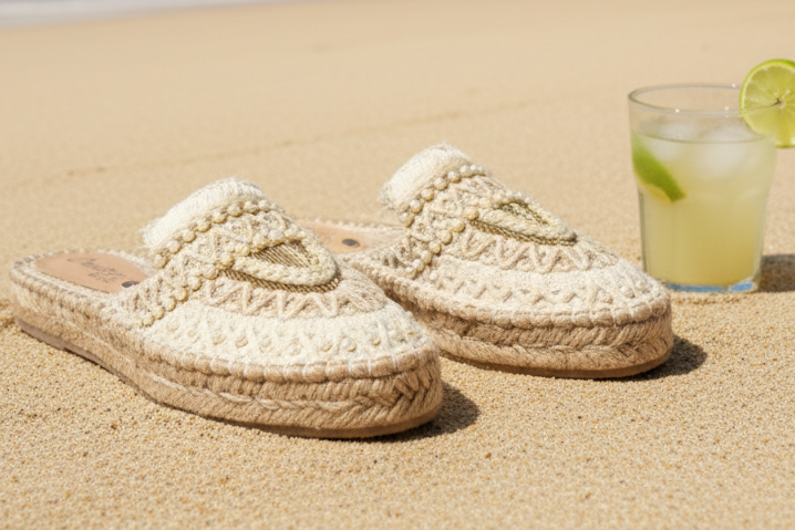 Bohofinch Off White Platform Espadrilles