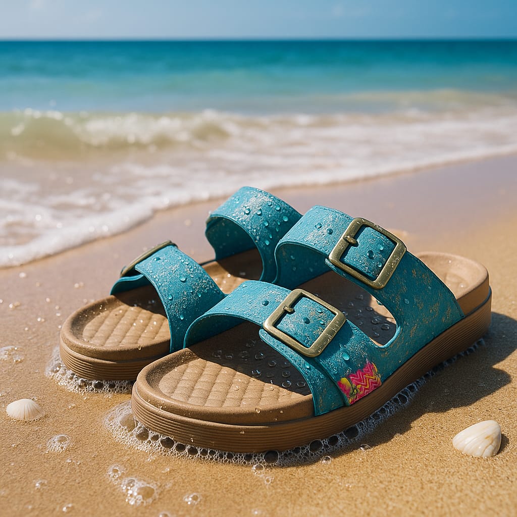 Comfy Step Waterproof Double Cushion Sliders