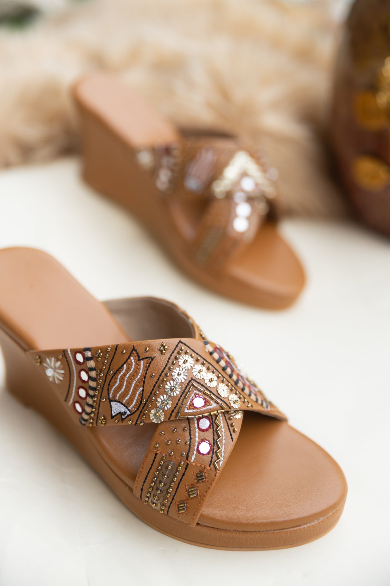 Boho Bling Wedges