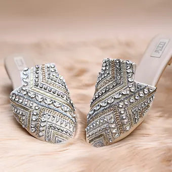 Diamond Glaze Mules