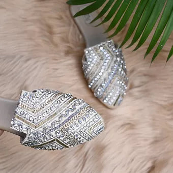 Diamond Glaze Mules