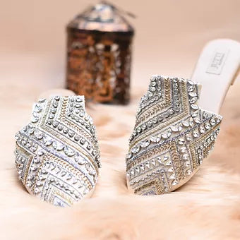 Diamond Glaze Mules