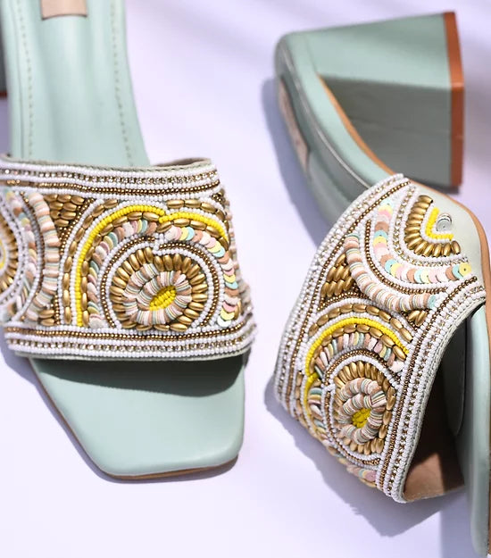 Glimmer Pista Heels Sandals