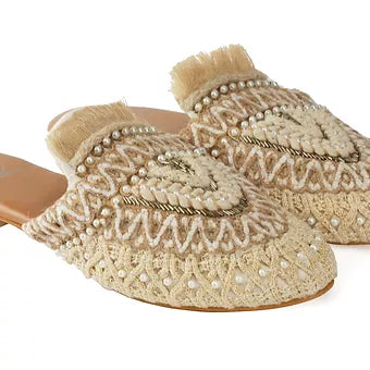 Bohofinch Off White Mules